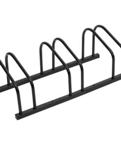 vidaXL Fietsenrek voor 3 fietsen staal zwart