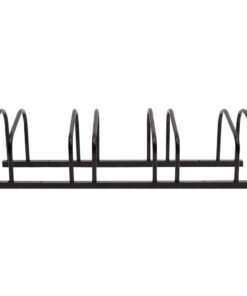 vidaXL Fietsenrek voor 4 fietsen staal zwart