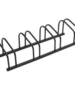 vidaXL Fietsenrek voor 4 fietsen staal zwart