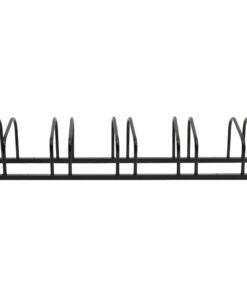 vidaXL Fietsenrek voor 5 fietsen staal zwart
