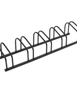 vidaXL Fietsenrek voor 5 fietsen staal zwart