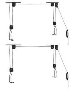 vidaXL Fietstakels met plafondbevestiging 2 st 20 kg