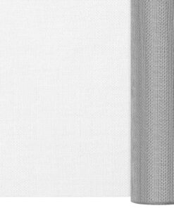 vidaXL Gaas 112x2000 cm roestvrij staal zilverkleurig