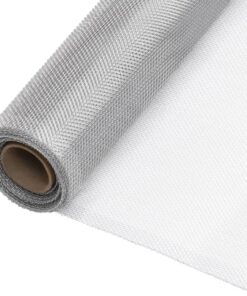 vidaXL Gaas 60x1000 cm aluminium zilverkleurig