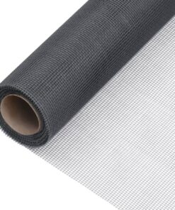 vidaXL Gaas 60x500 cm glasvezel grijs