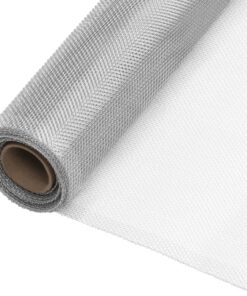 vidaXL Gaas 80x1000 cm aluminium zilverkleurig