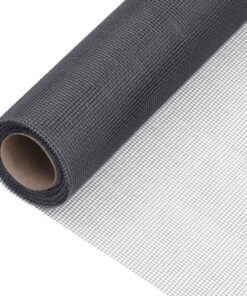 vidaXL Gaas 80x1000 cm glasvezel grijs