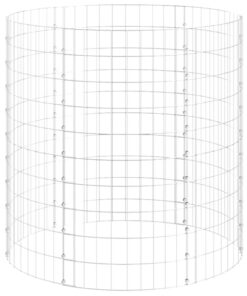 vidaXL Gabion paal rond Ø100x100 cm gegalvaniseerd staal