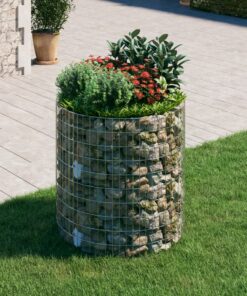 vidaXL Gabion paal rond Ø100x100 cm gegalvaniseerd staal