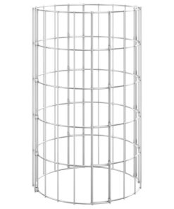 vidaXL Gabion paal rond Ø30x50 cm gegalvaniseerd staal
