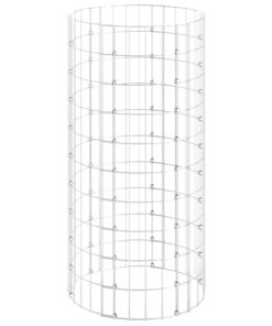 vidaXL Gabion paal rond Ø50x100 cm gegalvaniseerd staal