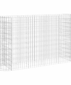 vidaXL Gabion plantenbak verhoogd 190x50x100 cm gegalvaniseerd ijzer
