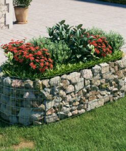 vidaXL Gabion plantenbak verhoogd 200x100x50 cm gegalvaniseerd ijzer