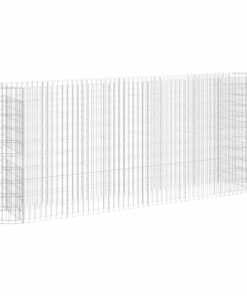 vidaXL Gabion plantenbak verhoogd 260x50x100 cm gegalvaniseerd ijzer