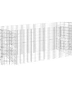 vidaXL Gabion plantenbak verhoogd 300x100x100 cm gegalvaniseerd ijzer