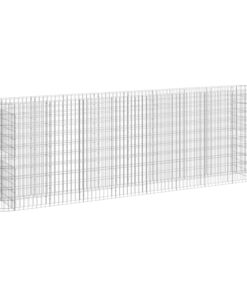 vidaXL Gabion plantenbak verhoogd 330x50x100 cm gegalvaniseerd ijzer