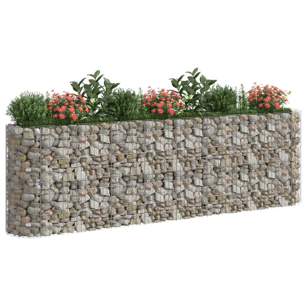 vidaXL Gabion plantenbak verhoogd 330x50x100 cm gegalvaniseerd ijzer - Image 3