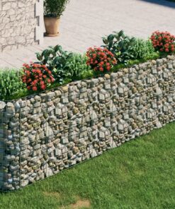 vidaXL Gabion plantenbak verhoogd 330x50x100 cm gegalvaniseerd ijzer