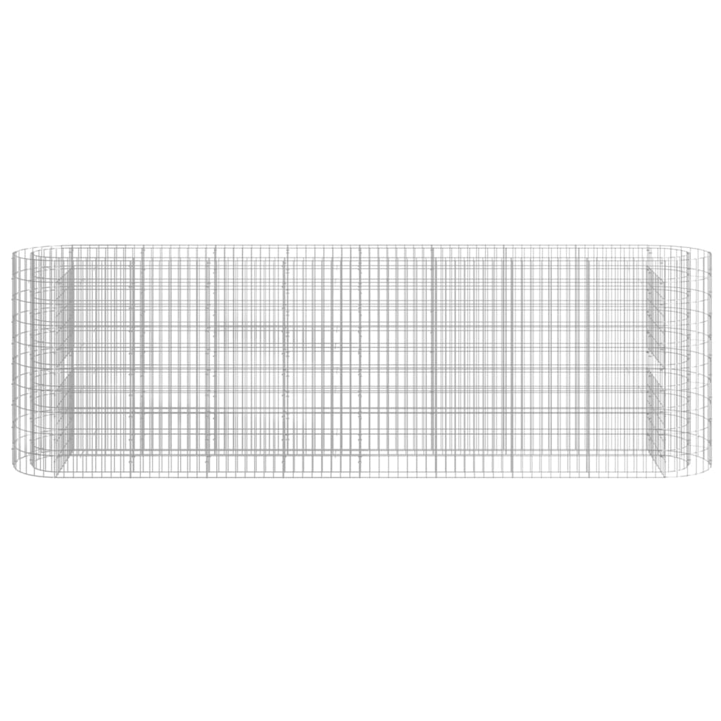 vidaXL Gabion plantenbak verhoogd 330x50x100 cm gegalvaniseerd ijzer - Image 4