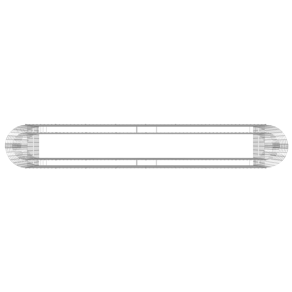 vidaXL Gabion plantenbak verhoogd 330x50x100 cm gegalvaniseerd ijzer - Image 6