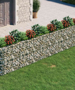 vidaXL Gabion plantenbak verhoogd 470x50x100 cm gegalvaniseerd ijzer