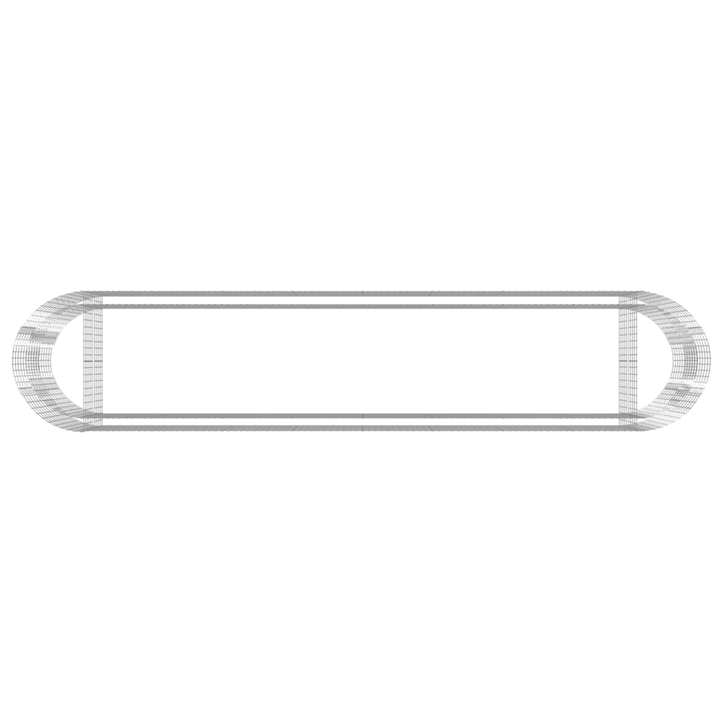 vidaXL Gabion plantenbak verhoogd 500x100x100 cm gegalvaniseerd ijzer - Image 6