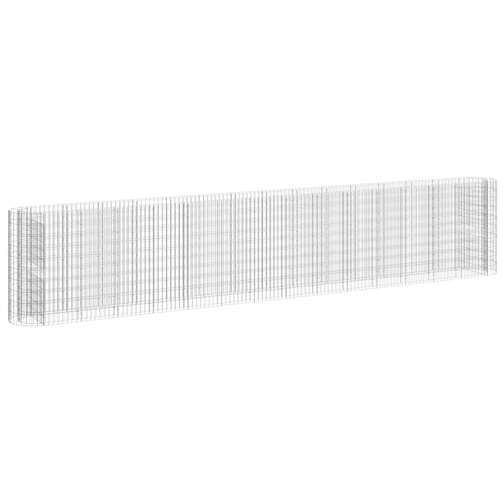 vidaXL Gabion plantenbak verhoogd 540x50x100 cm gegalvaniseerd ijzer