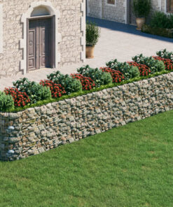 vidaXL Gabion plantenbak verhoogd 600x100x100 cm gegalvaniseerd ijzer
