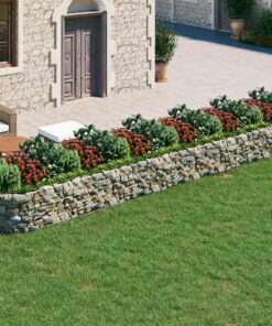 vidaXL Gabion plantenbak verhoogd 600x100x50 cm gegalvaniseerd ijzer