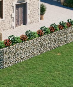 vidaXL Gabion plantenbak verhoogd 610x50x100 cm gegalvaniseerd ijzer