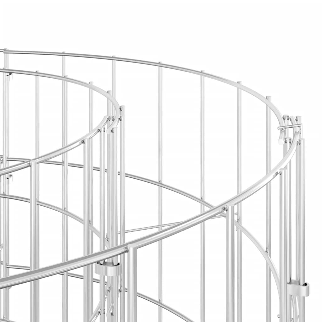 vidaXL Gabion plantenbak verhoogd 610x50x100 cm gegalvaniseerd ijzer - Image 7