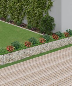 vidaXL Gabion plantenbak verhoogd 610x50x50 cm gegalvaniseerd ijzer