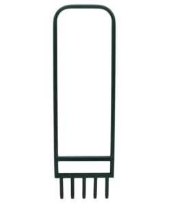 vidaXL Gazonbeluchter met 5 holle tanden gepoedercoat staal groen