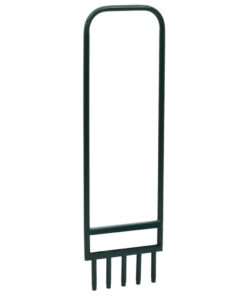 vidaXL Gazonbeluchter met 5 holle tanden gepoedercoat staal groen