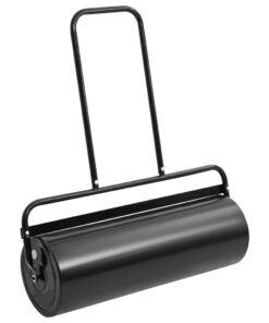 vidaXL Gazonroller duwmodel 63 L ijzer en staal zwart
