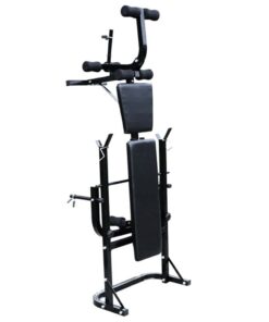 vidaXL Gewichtenbank met gewichtenrek en halterset 60