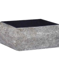 vidaXL Gootsteen 30x30x13 cm marmer zwart