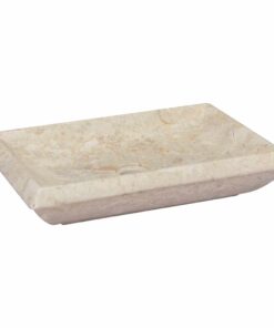 vidaXL Gootsteen 50x35x10 cm marmer crèmekleurig