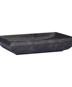 vidaXL Gootsteen 50x35x10 cm marmer zwart