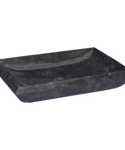 vidaXL Gootsteen 50x35x10 cm marmer zwart