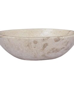 vidaXL Gootsteen 53x40x15 cm marmer crèmekleurig