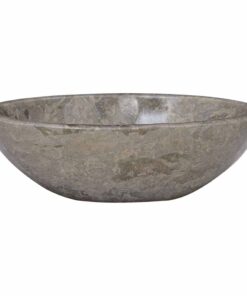 vidaXL Gootsteen 53x40x15 cm marmer grijs