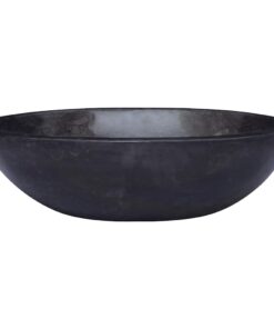 vidaXL Gootsteen 53x40x15 cm marmer zwart