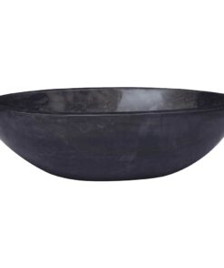 vidaXL Gootsteen 53x40x15 cm marmer zwart