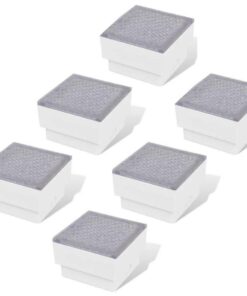 vidaXL Grondspots 6 st LED 100x100x68 mm