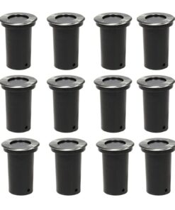 vidaXL Grondspots voor buiten 12 stuks rond