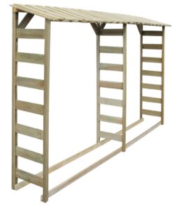 vidaXL Haardhoutopslag 300x44x176 cm geïmpregneerd grenenhout
