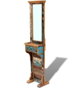 vidaXL Halspiegel 47x23x180 cm massief gerecycled hout