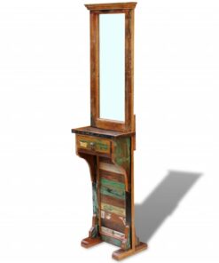 vidaXL Halspiegel 47x23x180 cm massief gerecycled hout