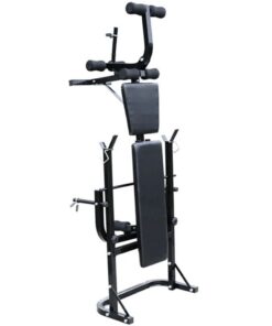 vidaXL Halterbank inklapbaar en halterset